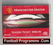 Manchester United Man Utd Season Ticket Book LMTB 1998 1999 Treble