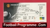 Manchester United v Blackburn Rovers 2005 – Match Ticket