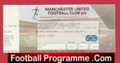 Manchester United v Everton 1996 – Full Football Ticket