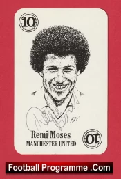 Manchester United Remi Moses Autographed Signed Football Card