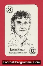 Manchester United Kevin Moran Autographed Signed Football Card