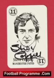 Manchester United Steve Coppell Autographed Signed Football Card
