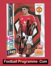 Manchester United Manuel Ugarte Autograph Signed Football Card Man Utd