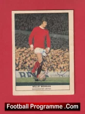 Manchester United Willie Morgan Autographed Signed Football Card