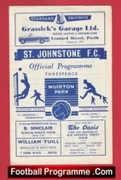 St Johnstone v Airdrieonians Airdrie 1961 – Alex Ferguson Footballer