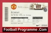 Manchester United v Arsenal 2012 – Football Ticket