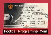 Manchester United v Blackburn Rovers 2006 – FAC Semi Final Football Ticket