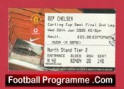 Manchester United v Chelsea 2005 – Semi Final Football Ticket