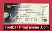 Manchester United v Charlton Athletic 2006 – Football Ticket