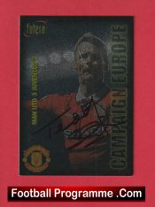 Manchester United Teddy Sheringham Autographed Signed Football Card