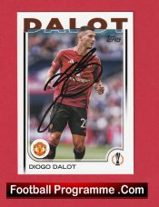 Manchester United Diogo Dalot Autographed Signed Football Card