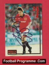 Manchester United Lee Sharpe Autographed Signed Football Card Man Utd