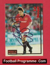 Manchester United Lee Sharpe Autographed Signed Football Card Man Utd