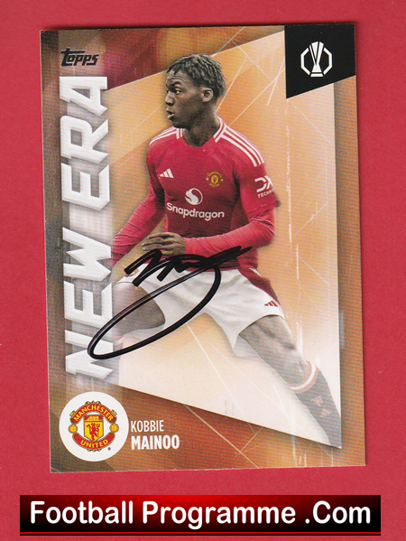 Manchester United Kobbie Mainoo Autographed Signed Football Card - Image 2