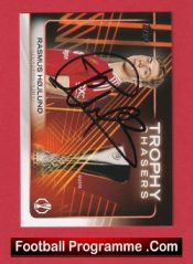 Manchester United Rasmus Hojlund Autograph Signed Football Card Man Utd