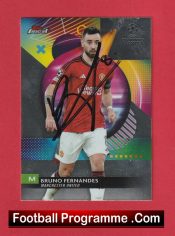 Manchester United Bruno Fernandes Autograph Signed Football Card Man Utd