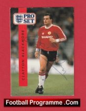 Manchester United Clayton Blackmore Man Utd Signed Football Card Autographed