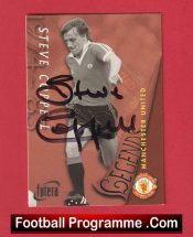 Manchester United Steve Coppell Autographed Signed Football Card Man Utd