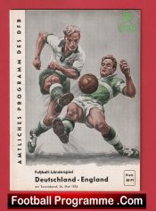 Germany v England 1956 – Deutschland + Duncan Edwards