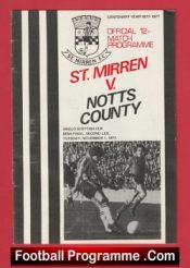 St Mirren v Notts County 1977 – Anglo Cup Semi Final + Alex Ferguson