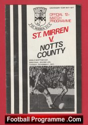 St Mirren v Notts County 1977 – Anglo Cup Semi Final + Alex Ferguson