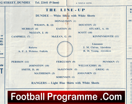 Dundee v Glasgow Rangers 1968 - Alex Ferguson Gers Footballer - Image 3