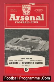 Arsenal v Newcastle United 1960