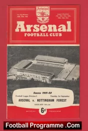 Arsenal v Nottingham Forest 1959