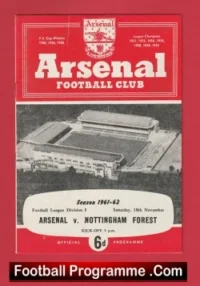 Arsenal v Nottingham Forest 1961