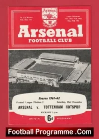 Arsenal v Tottenham 1961