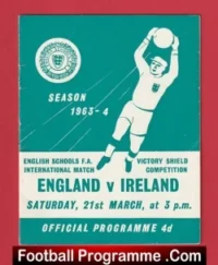 England v Ireland 1964 – Schoolboy Football at Elm Park Reading