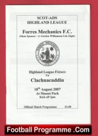 Forres Mechanics v Clachnacuddin 2007 – Scotland