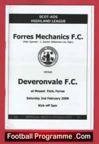 Forres Mechanics v Deveronvale 2008 – Scotland