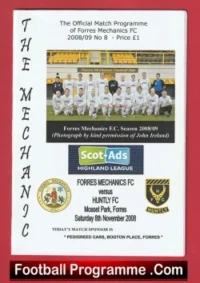 Forres Mechanics v Huntly 2008 – Scotland