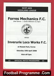 Forres Mechanics v Inverurie Loco Works 2008 – Scotland