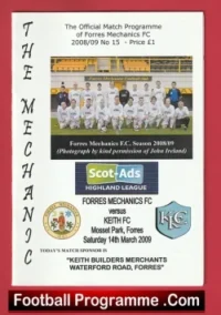 Forres Mechanics v Keith 2009 – Highland League Scotland