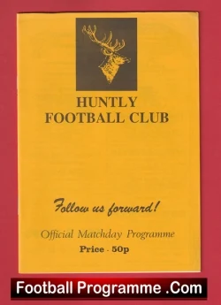 Huntley v Keith 1991 - Highland League Scotland - football programme