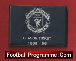 Manchester United Man Utd Season Ticket Book LMTB 1995 1996 - football memorabilia