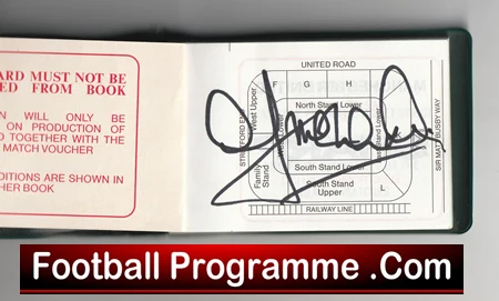 Manchester United Man Utd Season Ticket Book LMTB 1994 1995 Andy Cole - Image 4