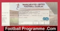 Manchester United v Everton 1996 – Full Football Ticket