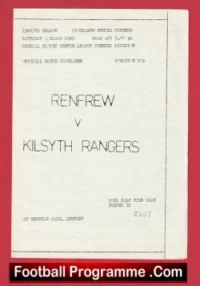 Renfrew v Kilsyth Rangers 1989 – Scotland