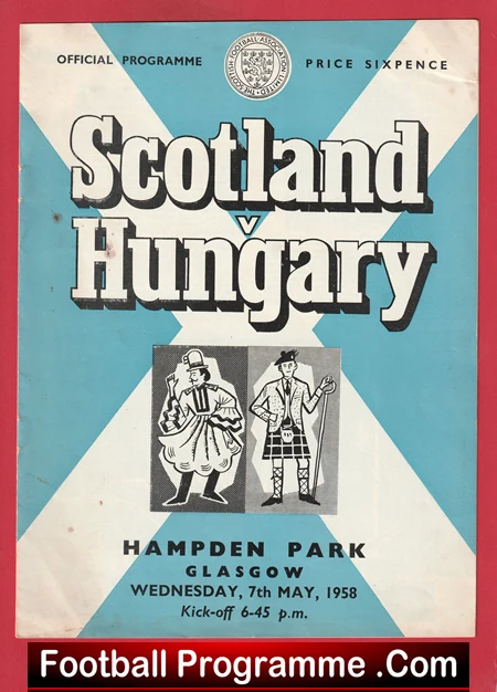 Scotland v Hungary 1958 - At Hampden Park - Image 2