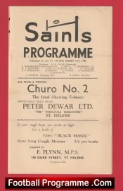 St Helens Rugby v Workington 1961 – Old Rugby Programmes