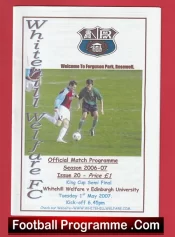 Whitehill Welfare v Edinburgh University 2007 – Ferguson Park Rosewell
