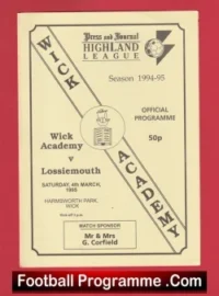 Wick Academy v Lossiemouth 1995 – Scotland