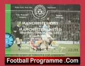 Manchester City v Manchester United 1993 – Match Ticket