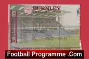 Burnley v Manchester United 2002 – Match Ticket