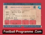 Glasgow Rangers v Manchester United 1994 – ticket Ibrox Tournament Final