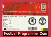 Manchester United v Chelsea 2007 – FA Community Shield Match Ticket