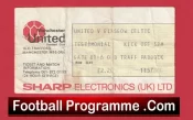 Manchester United v Glasgow Celtic 1984 Lou Macari Testimonial Ticket